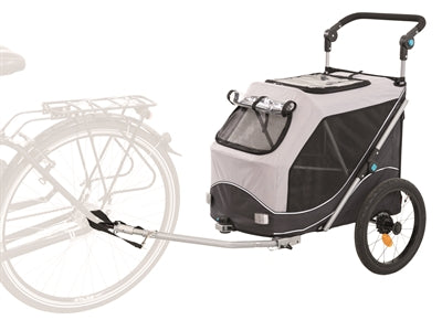 Trixie Remorque de vélo pliable pour chien Gris