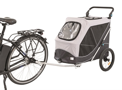 Trixie Remorque de vélo pliable pour chien Gris