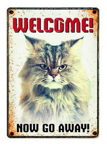 Plenty Gifts Tableau d'observation en étain Grumpy Cat 15 x 21 cm