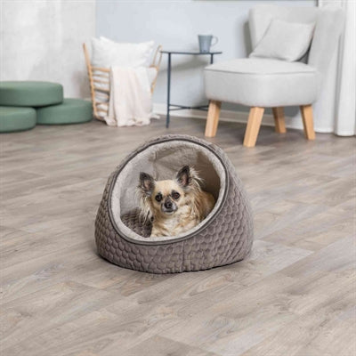 Trixie Cat Bed Igloo Livia Gray / Cream 55X55X45 CM