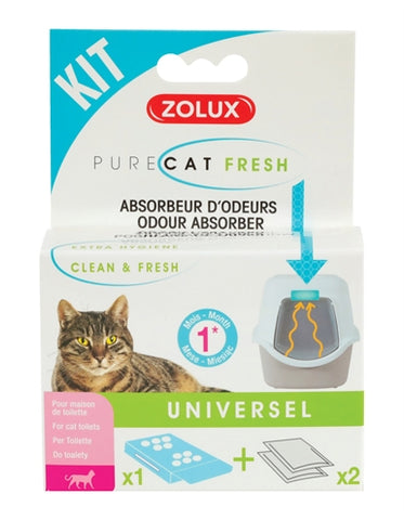 Filtres pour bac à litière pour chat frais Zolux Purecat 2 PCS
