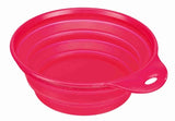 Trixie Food Bowl / Drinking Bowl Travel Solid Rim Silicone Assorted