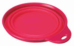 Trixie Food Bowl / Drinking Bowl Travel Solid Rim Silicone Assorted