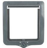 Trixie 4-Way Cat Flap With Tunnel Gray 28X24 CM