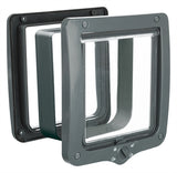 Trixie 4-Way Cat Flap With Tunnel Gray 28X24 CM