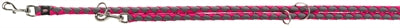 Trixie Cavo Laisse Pour Chien Ajustable Fuchsia / Gris