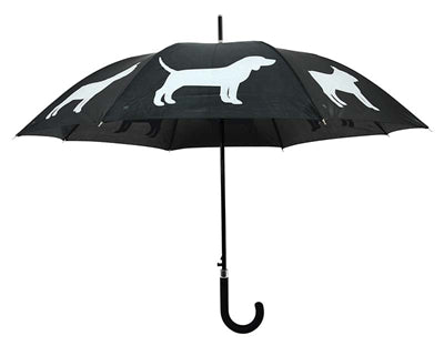 Merkloos Paraplu Honden Reflecterend / Zwart 85 CM