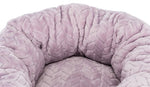 Trixie Junior Hondenmand Donut Lichtgrijs / Lila 40X40 CM