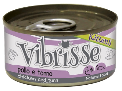 Vibrisse Kittens Tonijn / Kip 70 GR (24 stuks)