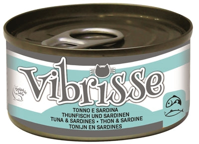 Vibrisse Cat Tonijn / Sardines 70 GR (24 stuks)