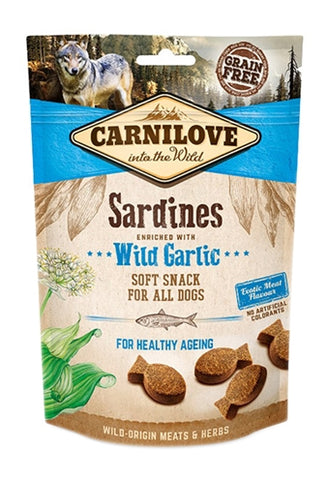 Carnilove Soft Snack Sardines / Ail des Ours 200 GR