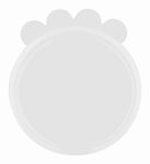 Trixie Deksel Voor Blik Silicone Transparant 10,6 CM