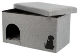 Trixie Niche pour Chat Kimy Gris 70X40X40 CM
