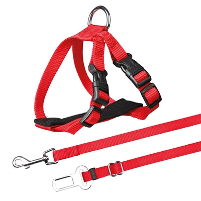 Trixie Harnais pour Chat Pour La Voiture Rouge 20-50X1,5 CM
