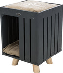 Trixie Be Nordic Niche pour chat Alva Anthracite/Sable 36 x 36 x 51 cm