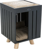Trixie Be Nordic Niche pour chat Alva Anthracite/Sable 36 x 36 x 51 cm