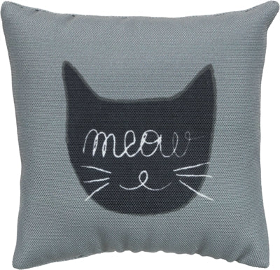 Trixie Coussin de jeu Meow en tissu avec herbe à chat 10 CM