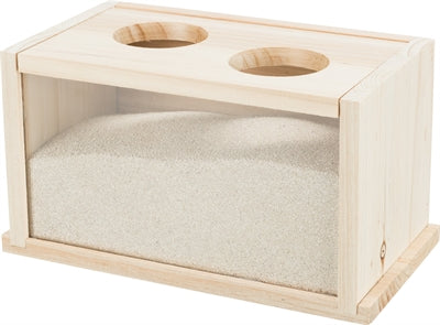 Trixie Sand Bath For Mice / Hamsters Wood 20X12X12 CM