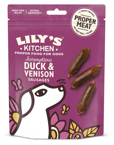 Lily's Kitchen Dog Délicieuses Saucisses De Canard Et De Chevreuil 70 GR