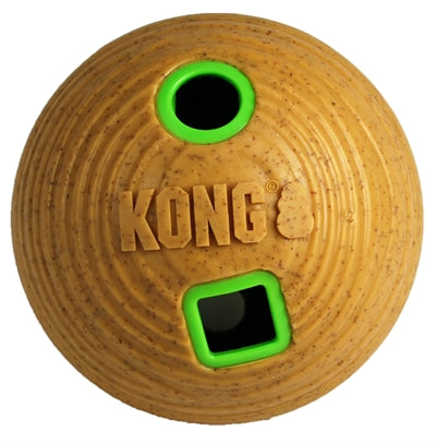 Kong Boule d'alimentation en Bambou Boule d'alimentation 12 x 12 x 12 cm