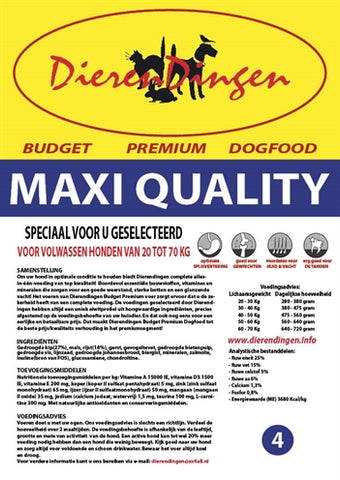Merkloos Budget Premium Dogfood Adult Maxi Quality 14 KG