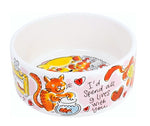 Blond Amsterdam Food Bowl Cat Home Is Where My Cat Is 15.5X15.5X5.5 CM