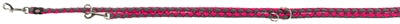 Trixie Cavo Laisse Pour Chien Ajustable Fuchsia / Gris