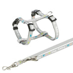 Trixie Junior Puppy Harness With Leash Light Gray 23-34X0.8 CM / 2 MTR