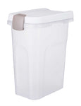 Trixie Food Barrel Airtight Lockable Plastic Transparent White / White