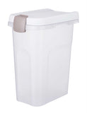 Trixie Food Barrel Airtight Lockable Plastic Transparent White / White