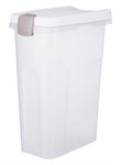 Trixie Food Barrel Airtight Lockable Plastic Transparent White / White