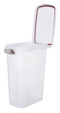 Trixie Food Barrel Airtight Lockable Plastic Transparent White / White
