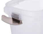 Trixie Food Barrel Airtight Lockable Plastic Transparent White / White