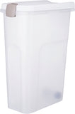 Trixie Food Barrel Airtight Lockable Plastic Transparent White / White