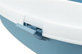Trixie Primo Bac à litière avec bord bleu/blanc XXL 71 x 56 x 25 cm