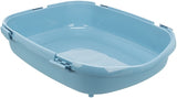 Trixie Primo XXL Top Bac à litière pour chat avec capuche Bleu/Blanc 71 x 56 x 47 cm