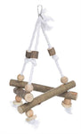 Trixie Swing On Rope Bark Wood