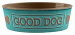 Tarhong Food Bowl Good Dog Melamine Turquoise 17X17X6 CM 950 ML