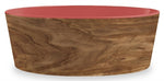 Tarhong Voerbak Hond Olive Melamine Houtprint / Sienna Roze 15,5X15,5X5,5 CM 700 ML