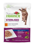 Natural Trainer Cat Sterilized Turkey Pouch 12X85 GR