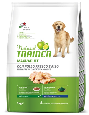 Natural Trainer Dog Adult Maxi Poulet/Riz 3 KG