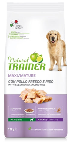Natural Trainer Dog Senior Maxi Poulet 12 KG