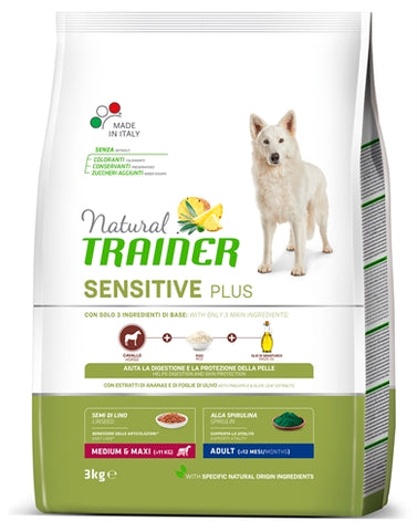 Natural Trainer Dog Adult Medium / Maxi Sensitive Plus Horse 3 KG