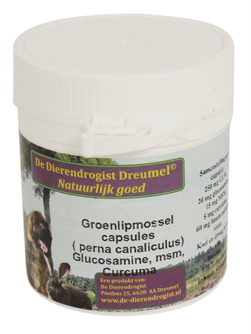 Pharmacie animale Moule verte à la Glucosamine / MSM / Curcuma