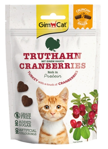 Gimcat Crunchy Snack Kalkoen Met Cranberry 50 GR
