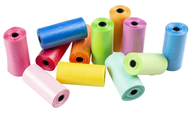 Unbranded Poopi-Dog Poop Bags Rainbow Colors 12X15 ST