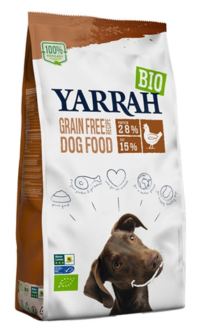 Yarrah Dog Adult Bio Poulet/Poisson sans céréales 10 KG