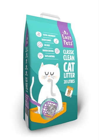 Litière pour chat Easypets Classic Clean CatLitter 20 LTR
