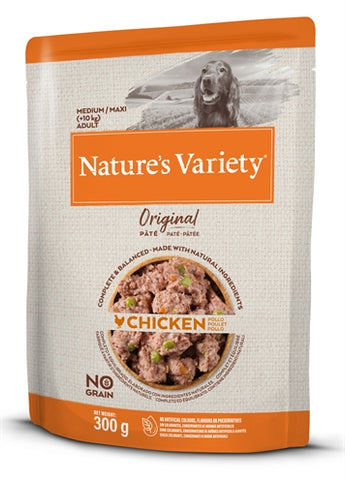 Natures Variety Original Adult Medium / Maxi Pouch Poulet Sans Grains 300 GR