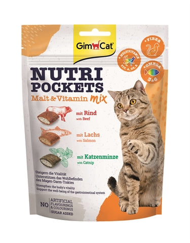Gimcat Nutri Pockets Mélange Malt-Vitamines 150 GR